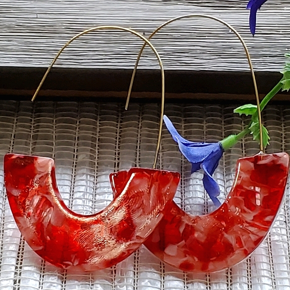 New fashion Wire Statement Acrylic Earrings - Picture 3 of 17